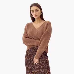 💙💖 NWT Greylin Charliette Crossover Sweater in Rust
